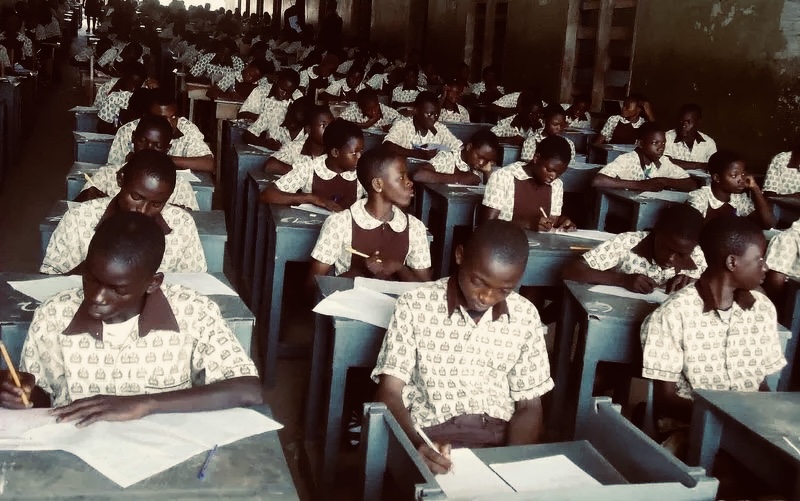 School children in class